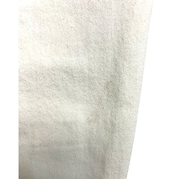 Coco + Carmen Womens White Fray Hem Stretch Pants XXL Cotton Elastic Waistband - Picture 7 of 11